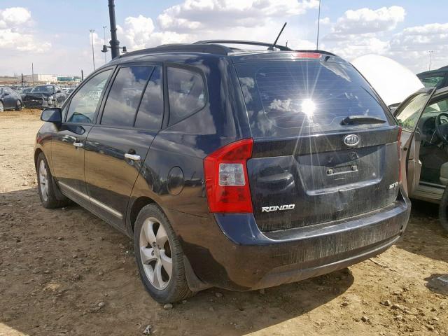 KNAFG526887127258 - 2008 KIA RONDO LX BLACK photo 3