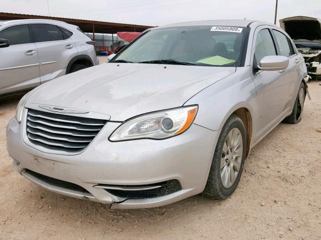 1C3CCBAB3CN204304 - 2012 CHRYSLER 200 LX SILVER photo 2