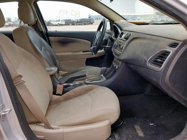 1C3CCBAB3CN204304 - 2012 CHRYSLER 200 LX SILVER photo 5