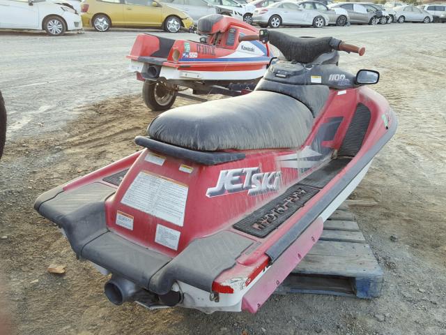 KAW95336D797 - 1997 KAWASAKI JET SKI RED photo 4