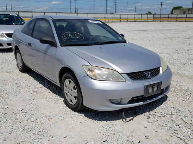 1HGEM21195L078720 - 2005 HONDA CIVIC DX V SILVER photo 1