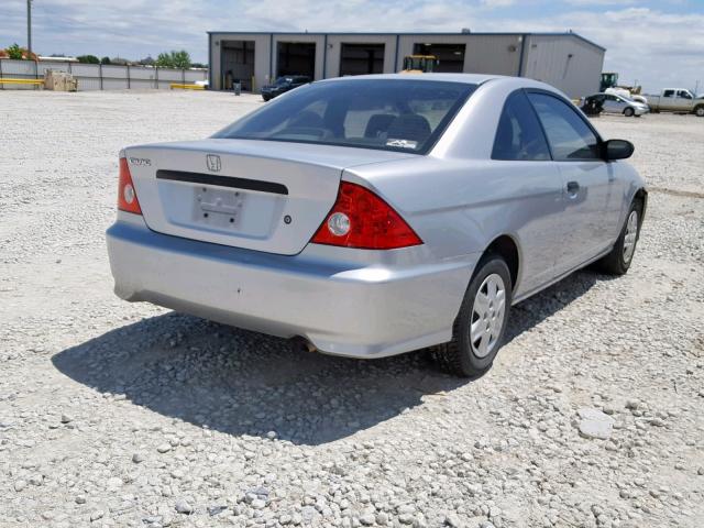 1HGEM21195L078720 - 2005 HONDA CIVIC DX V SILVER photo 4