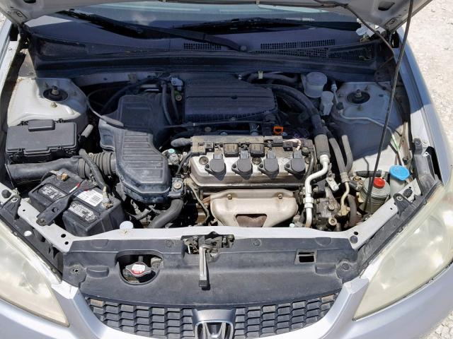 1HGEM21195L078720 - 2005 HONDA CIVIC DX V SILVER photo 7