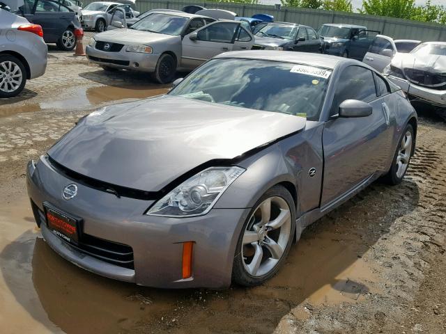 JN1BZ34DX8M706770 - 2008 NISSAN 350Z COUPE GRAY photo 2