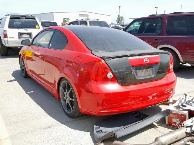 JTKDE167050052533 - 2005 TOYOTA SCION TC წითელი ფოტო 3
