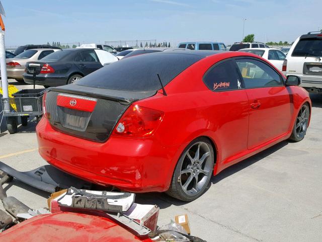 JTKDE167050052533 - 2005 TOYOTA SCION TC წითელი ფოტო 4