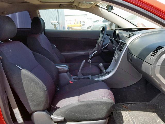 JTKDE167050052533 - 2005 TOYOTA SCION TC წითელი ფოტო 5