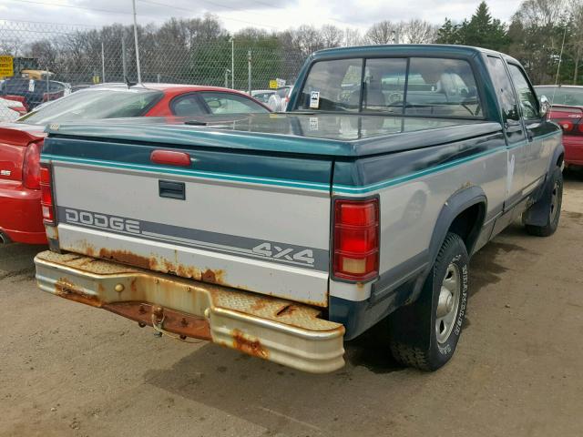 1B7GG23X6SS331848 - 1995 DODGE DAKOTA BLUE photo 4