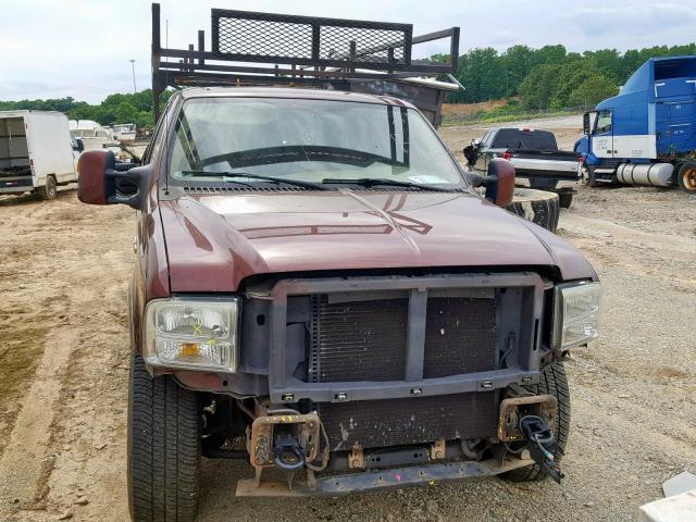 1FTWW31P27EB36343 - 2007 FORD F350 SRW S MAROON photo 9