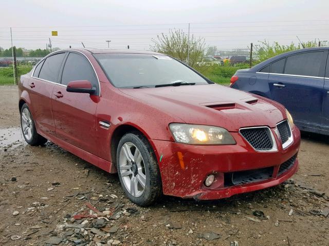 6G2ER57719L175310 - 2009 PONTIAC G8 RED photo 1