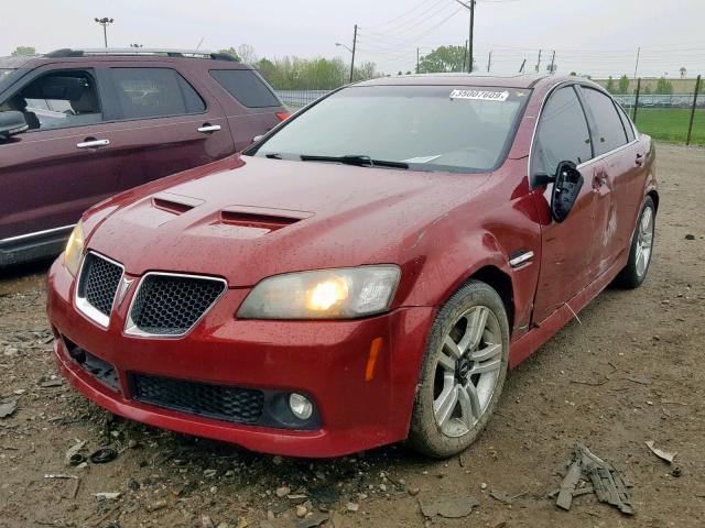 6G2ER57719L175310 - 2009 PONTIAC G8 RED photo 2