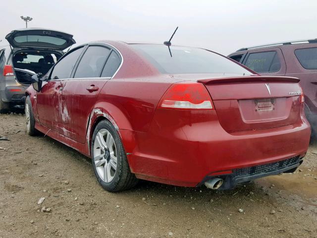 6G2ER57719L175310 - 2009 PONTIAC G8 RED photo 3