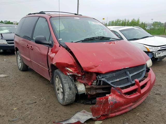 1B4GP45G4XB623642 - 1999 DODGE CARAVAN SE MAROON photo 1