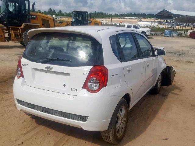 KL1TD6DE2AB127601 - 2010 CHEVROLET AVEO LS SILVER photo 4