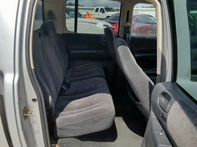 1D7HL48N63S221067 - 2003 DODGE DAKOTA QUA GRAY photo 6