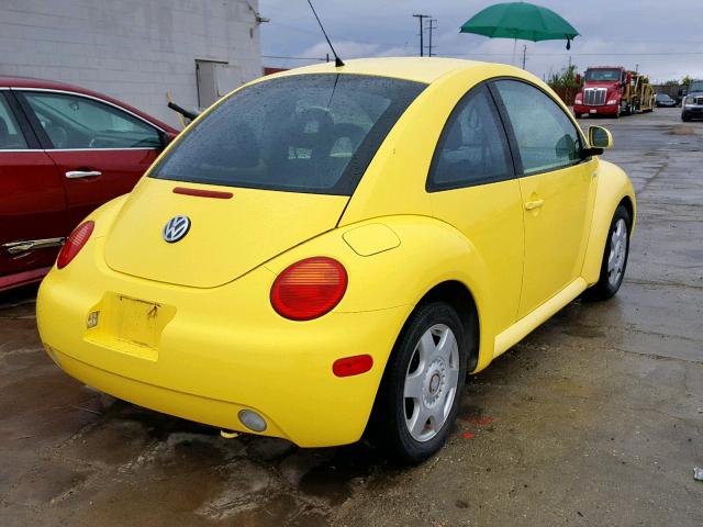 3VWCC21C4YM485984 - 2000 VOLKSWAGEN NEW BEETLE Gelb Foto 4