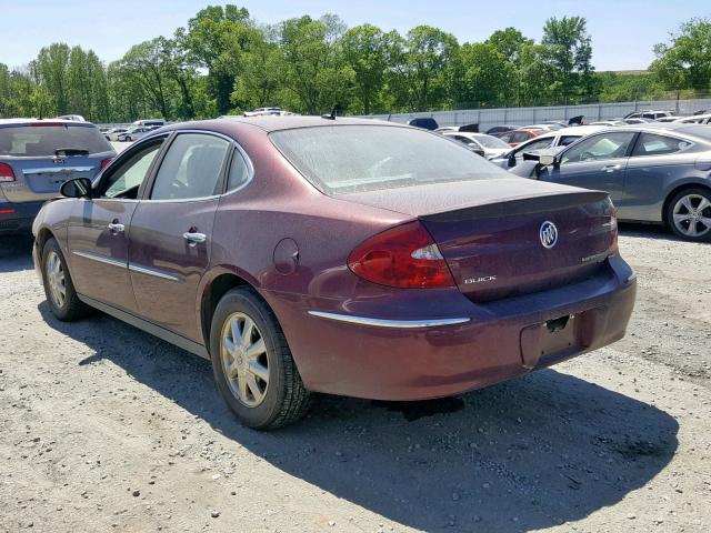 2G4WC582171172357 - 2007 BUICK LACROSSE C BURGUNDY photo 3