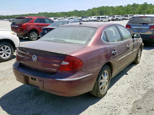 2G4WC582171172357 - 2007 BUICK LACROSSE C BURGUNDY photo 4