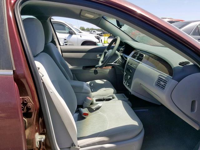 2G4WC582171172357 - 2007 BUICK LACROSSE C BURGUNDY photo 5