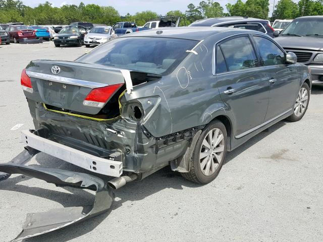 4T1BK3DB2BU406661 - 2011 TOYOTA AVALON BAS GREEN photo 4