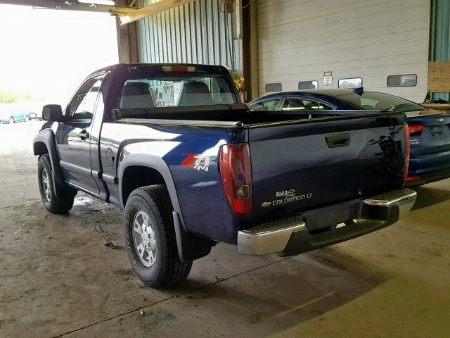 1GCDT149078140651 - 2007 CHEVROLET COLORADO BLUE photo 3