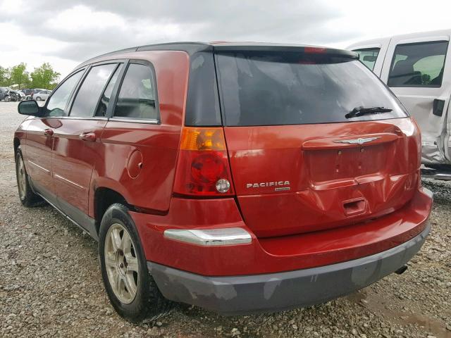 2C4GM68455R339296 - 2005 CHRYSLER PACIFICA T RED photo 3