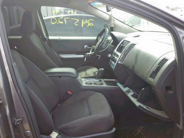 2FMDK3JC1ABA97372 - 2010 FORD EDGE SEL GRAY photo 5