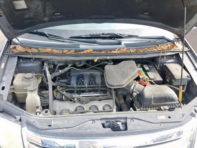 2FMDK3JC1ABA97372 - 2010 FORD EDGE SEL GRAY photo 7