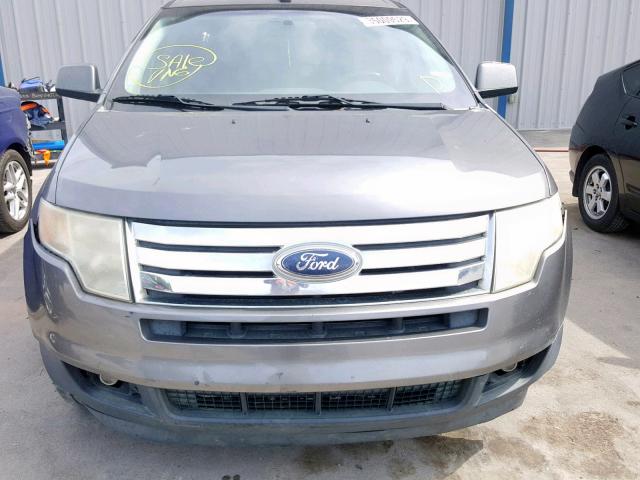 2FMDK3JC1ABA97372 - 2010 FORD EDGE SEL GRAY photo 9