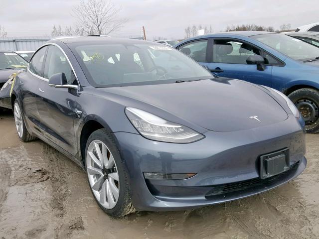 5YJ3E1EA5JF029809 - 2018 TESLA MODEL 3 GRAY photo 1