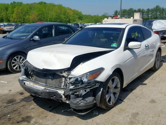 1HGCS2B89CA003050 - 2012 HONDA ACCORD EXL WHITE photo 2