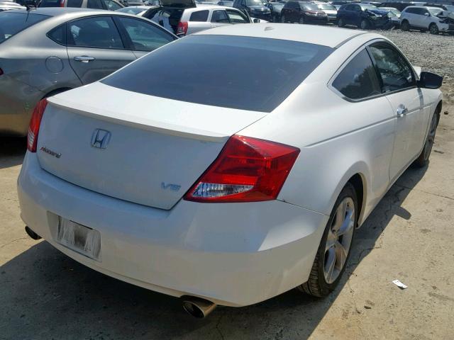 1HGCS2B89CA003050 - 2012 HONDA ACCORD EXL WHITE photo 4