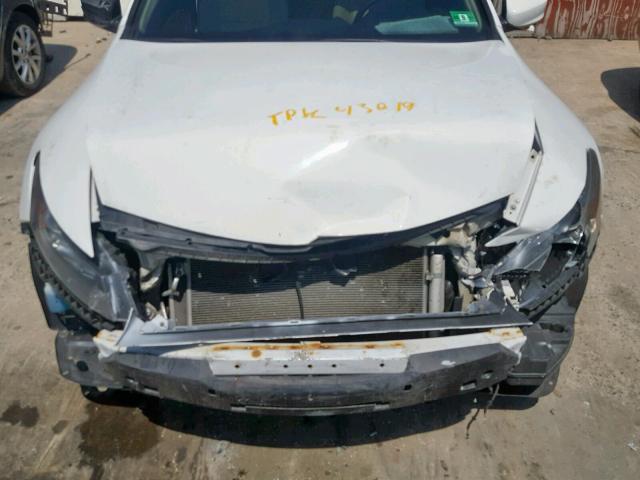 1HGCS2B89CA003050 - 2012 HONDA ACCORD EXL WHITE photo 7