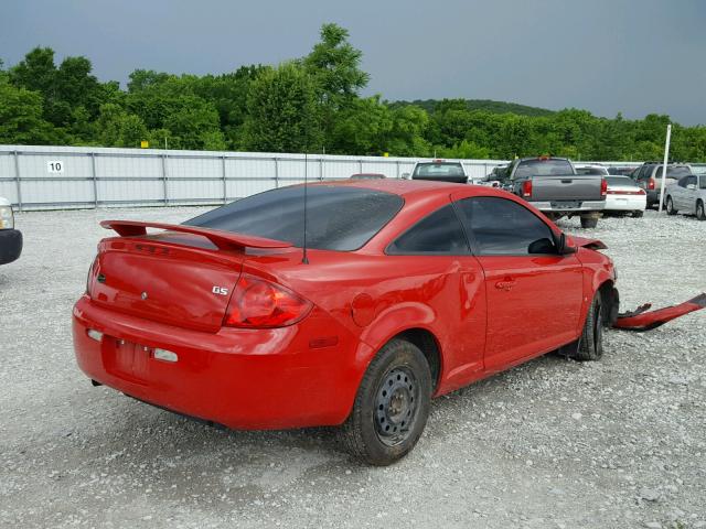 1G2AL15F477230810 - 2007 PONTIAC G5 RED photo 4