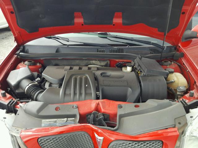 1G2AL15F477230810 - 2007 PONTIAC G5 RED photo 7