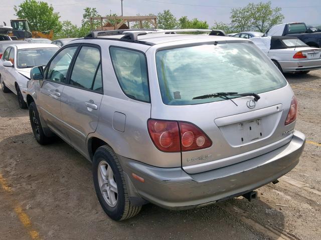 JT6GF10U7Y0044926 - 2000 LEXUS RX 300 SILVER photo 3