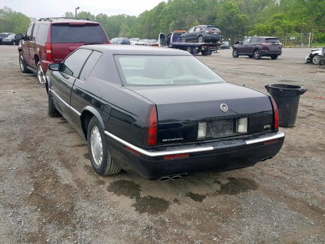 1G6ET1298VU601593 - 1997 CADILLAC ELDORADO T BLACK photo 3