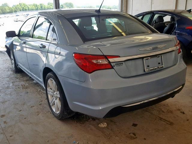 1C3CCBBBXDN584712 - 2013 CHRYSLER 200 TOURIN BLUE photo 3