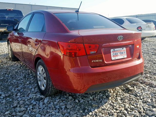 KNAFU4A20C5503943 - 2012 KIA FORTE EX BURGUNDY photo 3