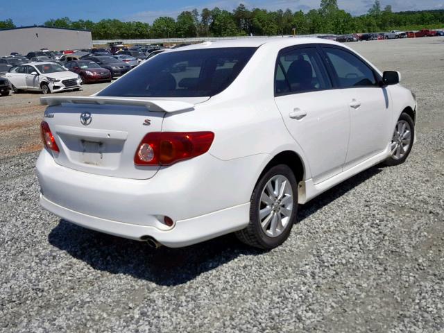 2T1BU4EE7AC476701 - 2010 TOYOTA COROLLA BA WHITE photo 4