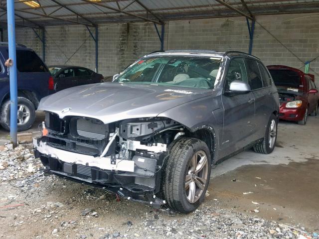 5UXKT0C59J0W01947 - 2018 BMW X5 XDR40E GRAY photo 2