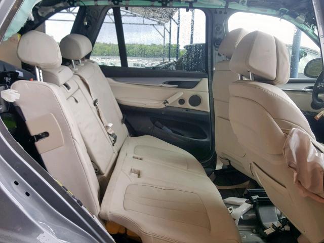 5UXKT0C59J0W01947 - 2018 BMW X5 XDR40E GRAY photo 6