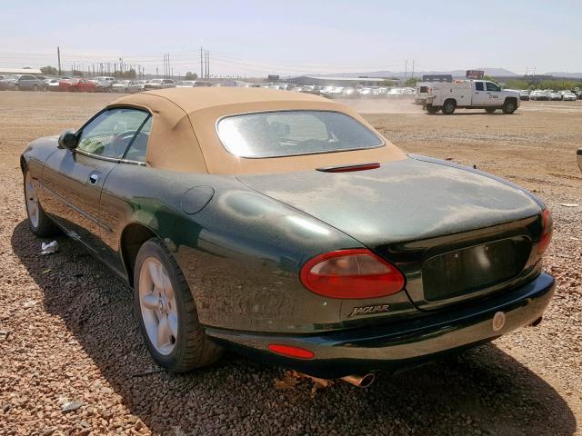 SAJGX2740VC011747 - 1997 JAGUAR XK8 GREEN photo 3