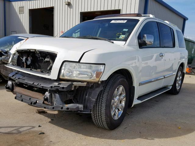 5N3AA08AX6N808773 - 2006 INFINITI QX56 WHITE photo 2