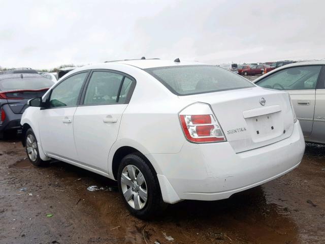 3N1AB61E78L643362 - 2008 NISSAN SENTRA 2.0 WHITE photo 3