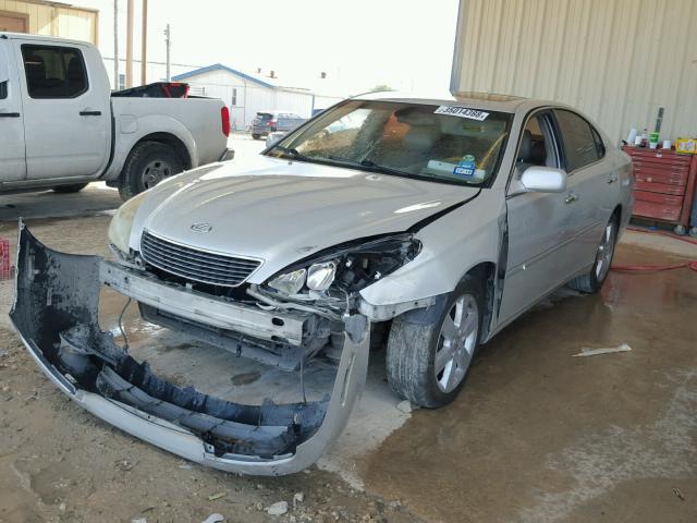 JTHBA30G055087637 - 2005 LEXUS ES 330 SILVER photo 2