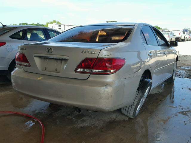 JTHBA30G055087637 - 2005 LEXUS ES 330 SILVER photo 4