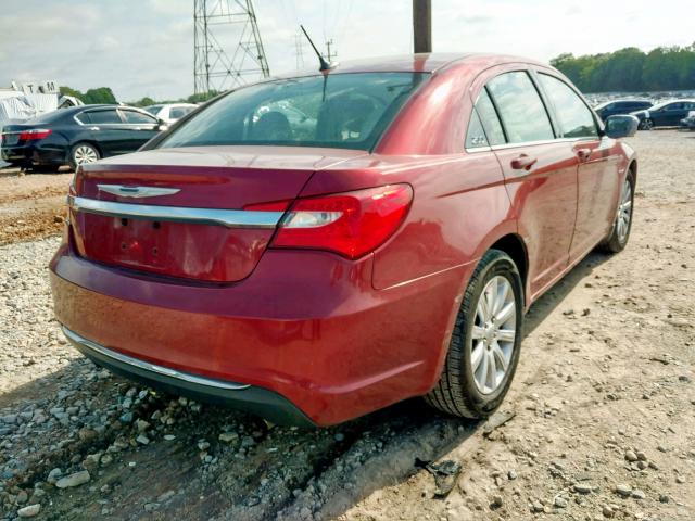 1C3BC1FG6BN601112 - 2011 CHRYSLER 200 TOURIN RED photo 4