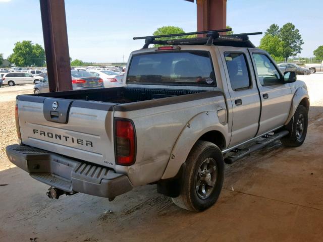 1N6ED27TX4C480927 - 2004 NISSAN FRONTIER C SILVER photo 4