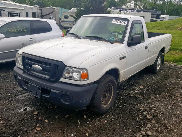 1FTYR10D68PA05174 - 2008 FORD RANGER WHITE photo 2